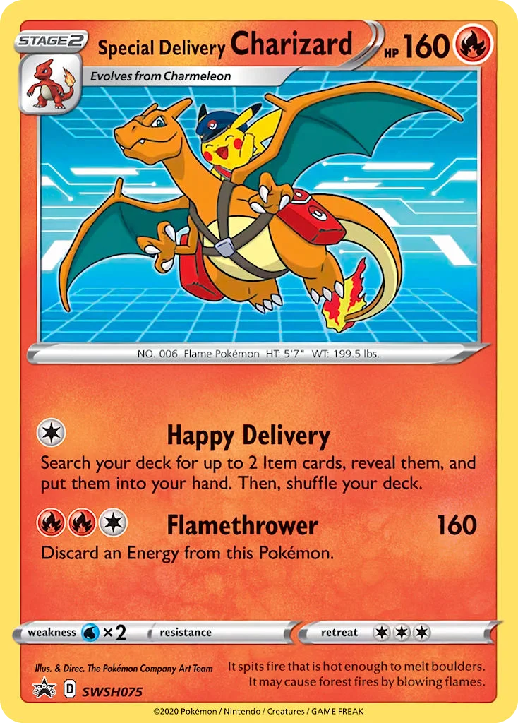 Special Delivery Charizard Pokemon card