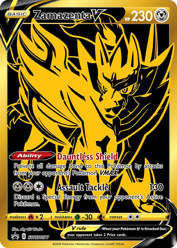 Zamazenta V Pokemon card