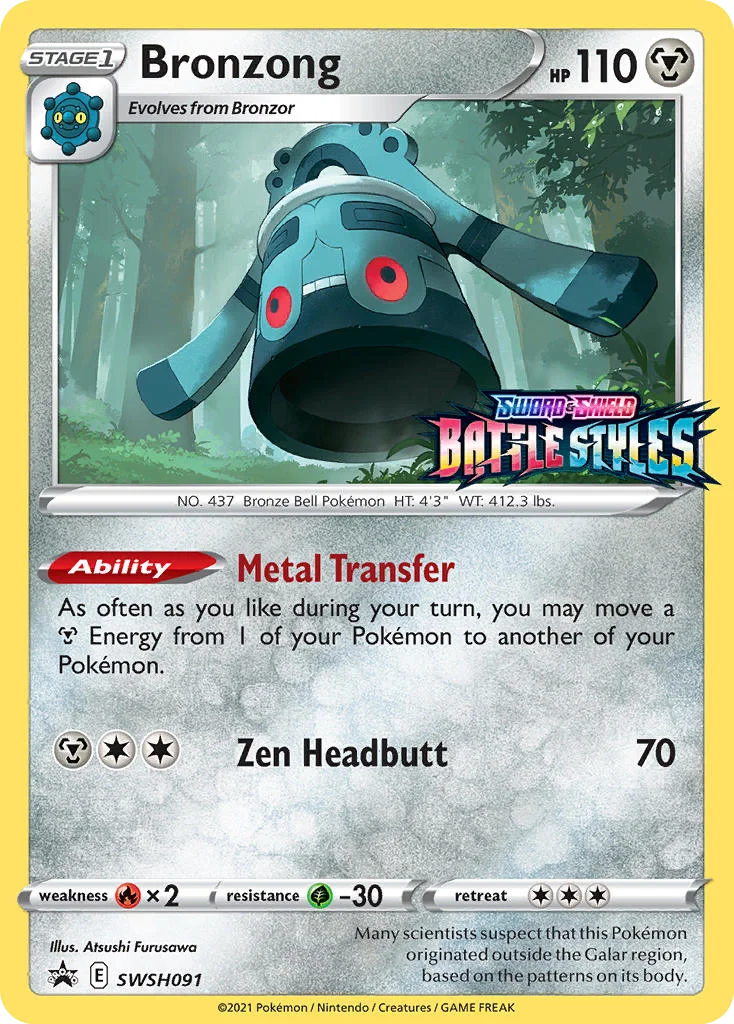 Bronzong Pokemon card