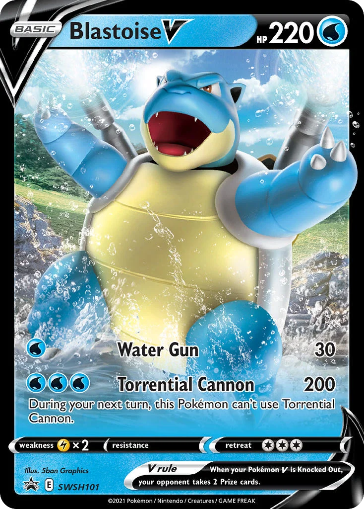 Blastoise V Pokemon card