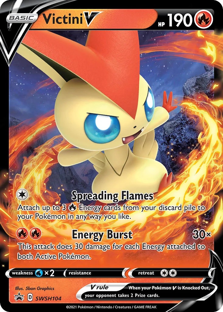 Victini V Pokemon card