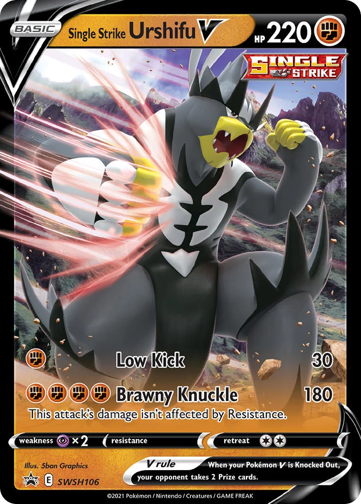 Single Strike Urshifu V Pokemon card