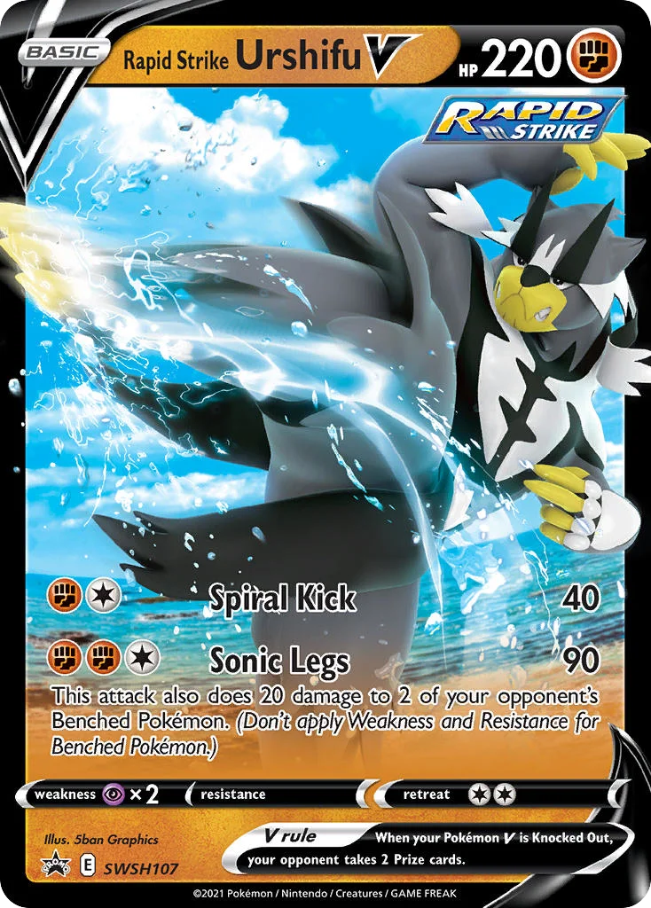 Rapid Strike Urshifu V Pokemon card