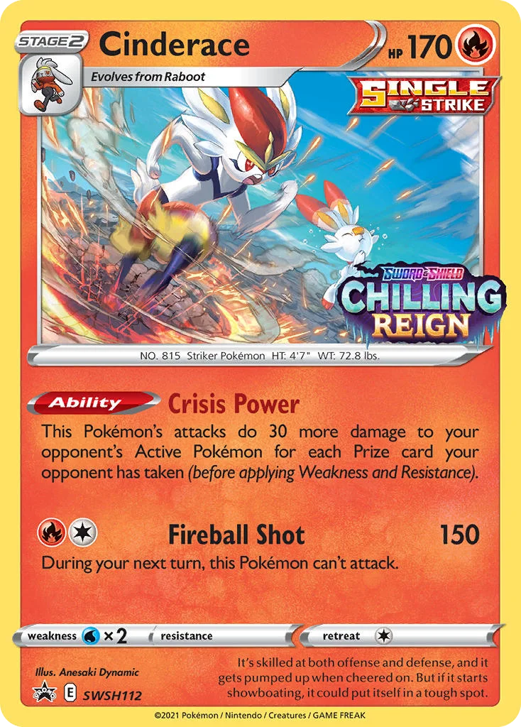 Cinderace Pokemon card