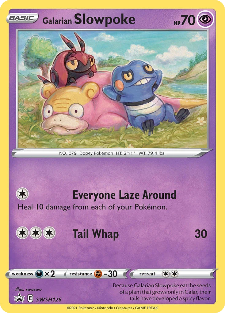 Galarian Slowpoke Pokemon card