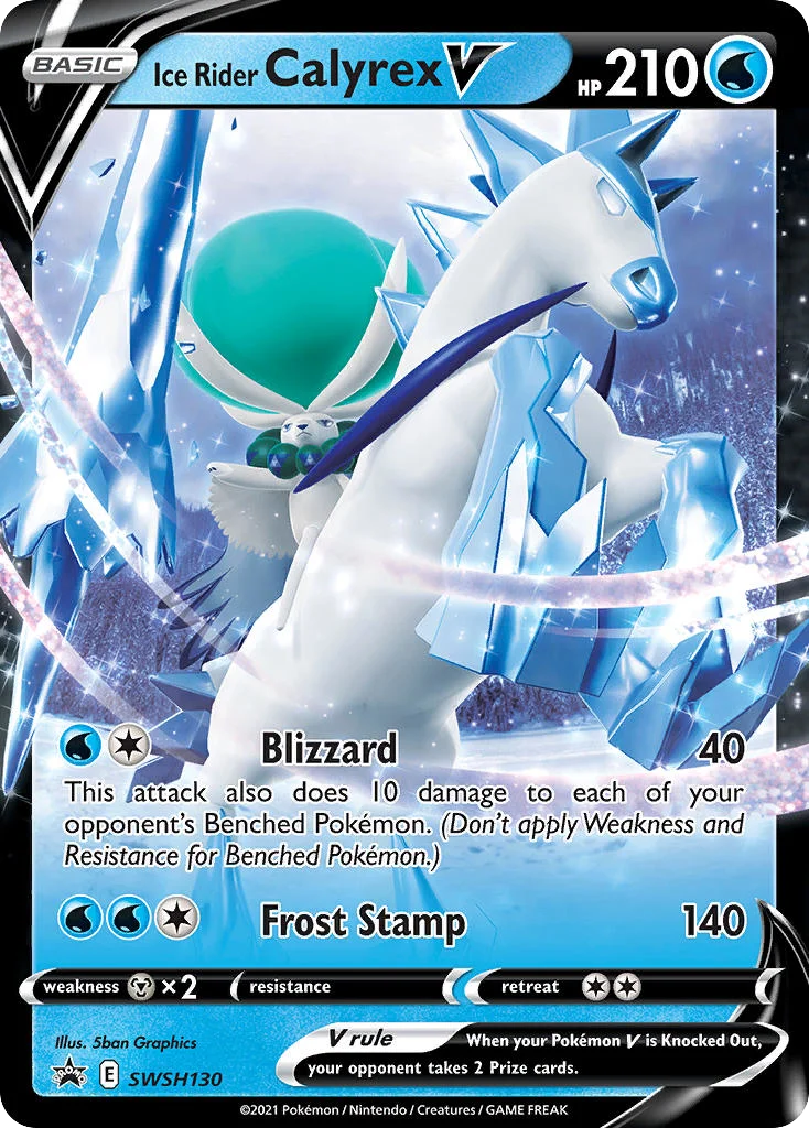 Ice Rider Calyrex V Pokemon card