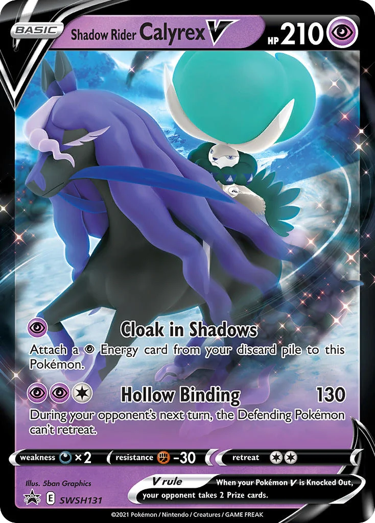 Shadow Rider Calyrex V Pokemon card