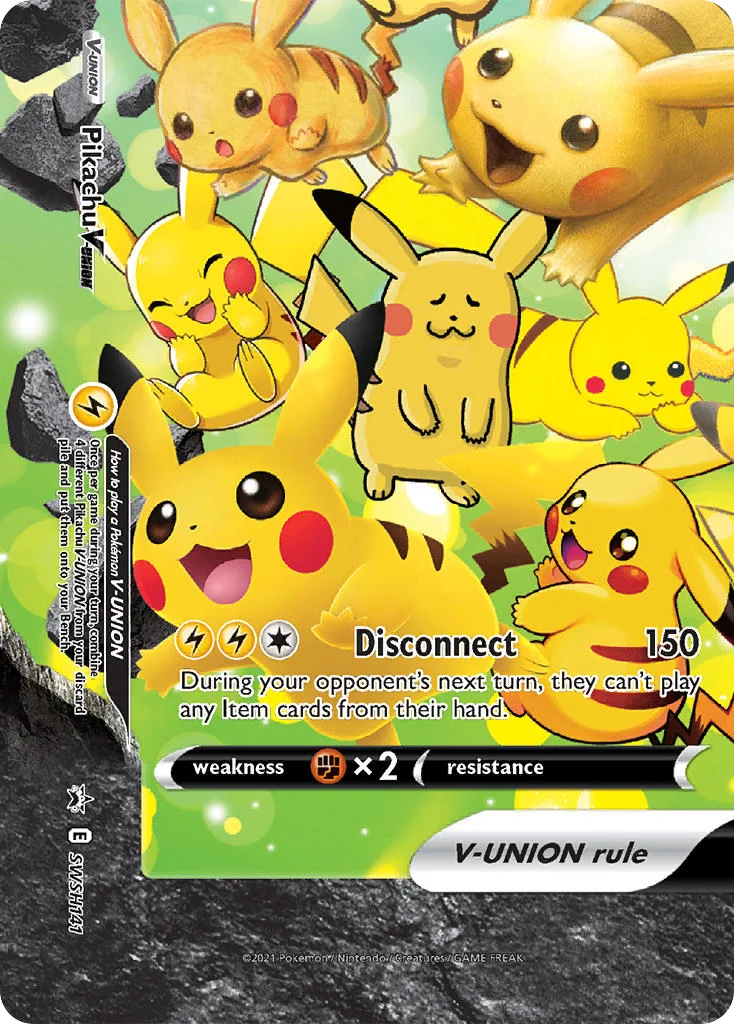 Pikachu V-UNION Pokemon card