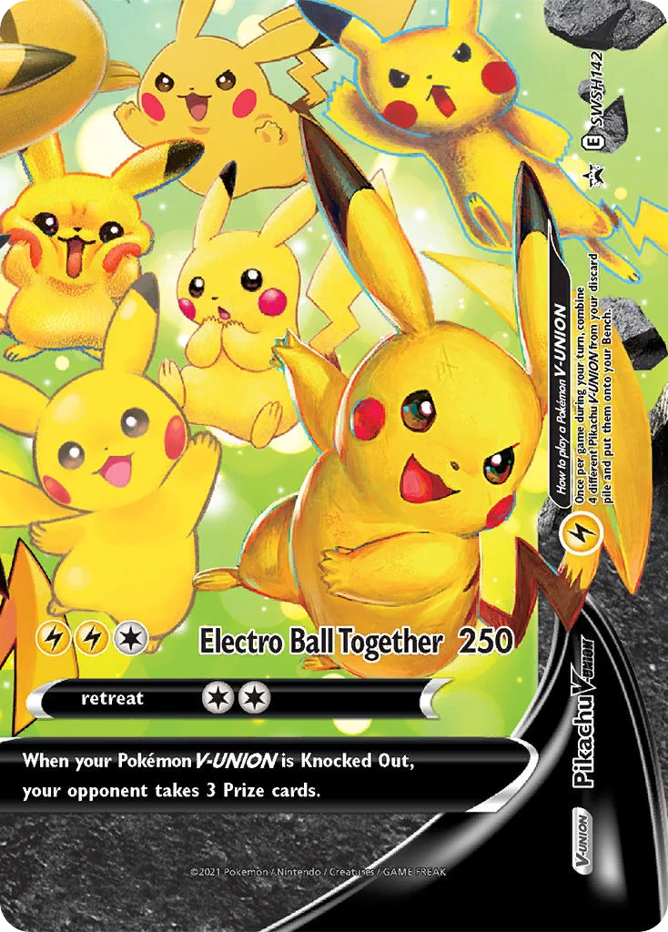 Pikachu V-UNION Pokemon card