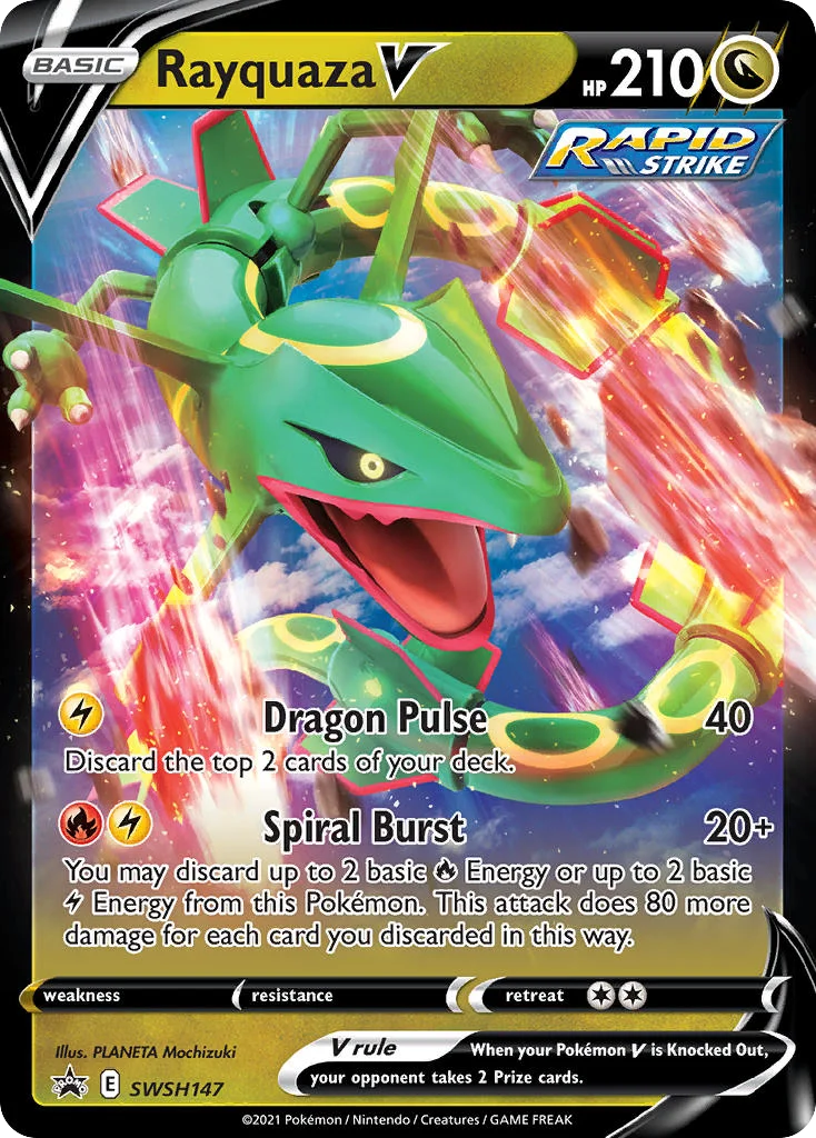 Rayquaza V Pokemon card