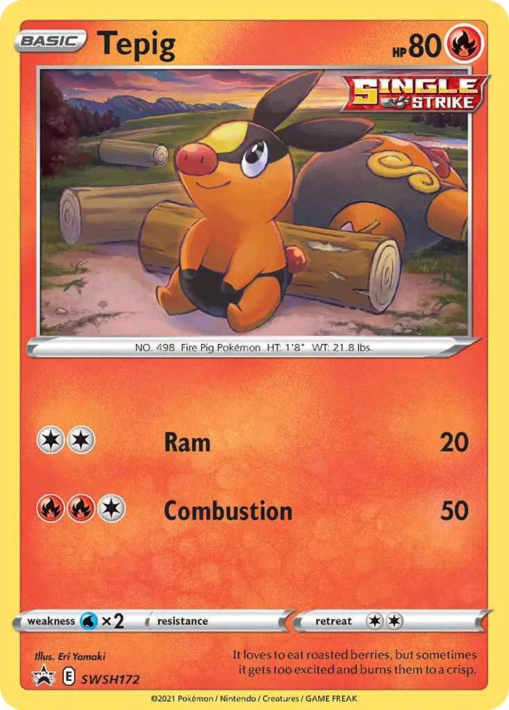 Tepig Pokemon card