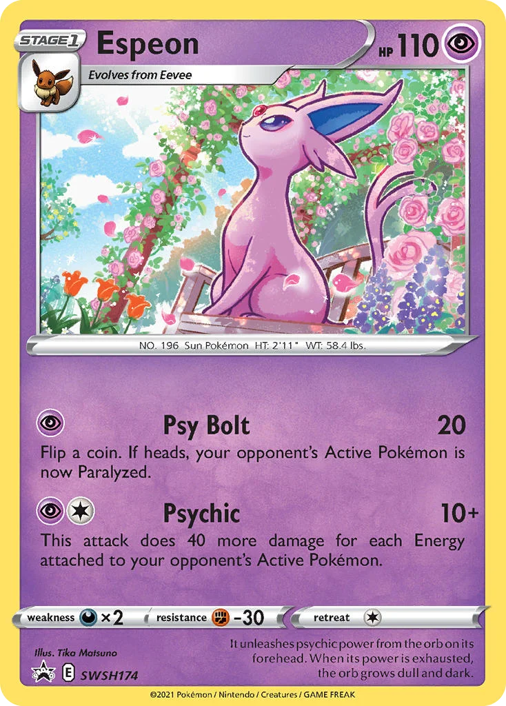 Espeon Pokemon card