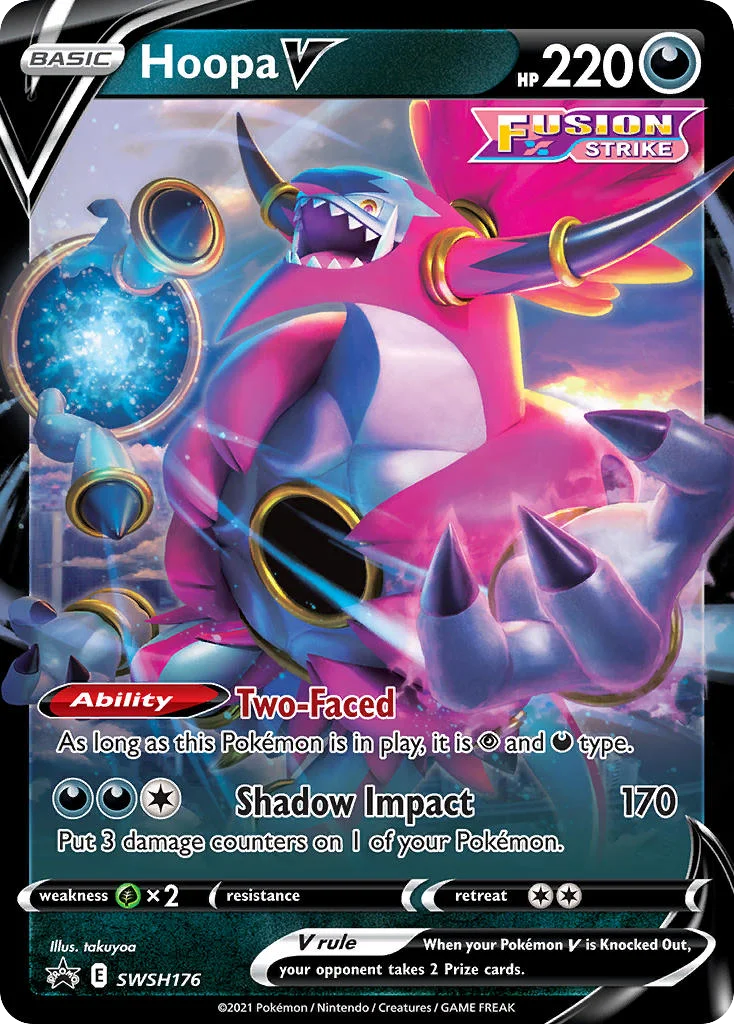 Hoopa V Pokemon card