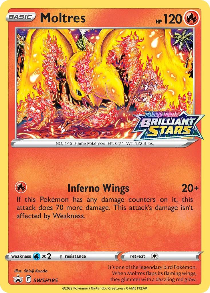 Moltres Pokemon card