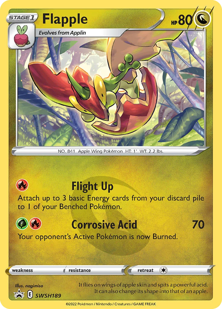 Flapple Pokemon card