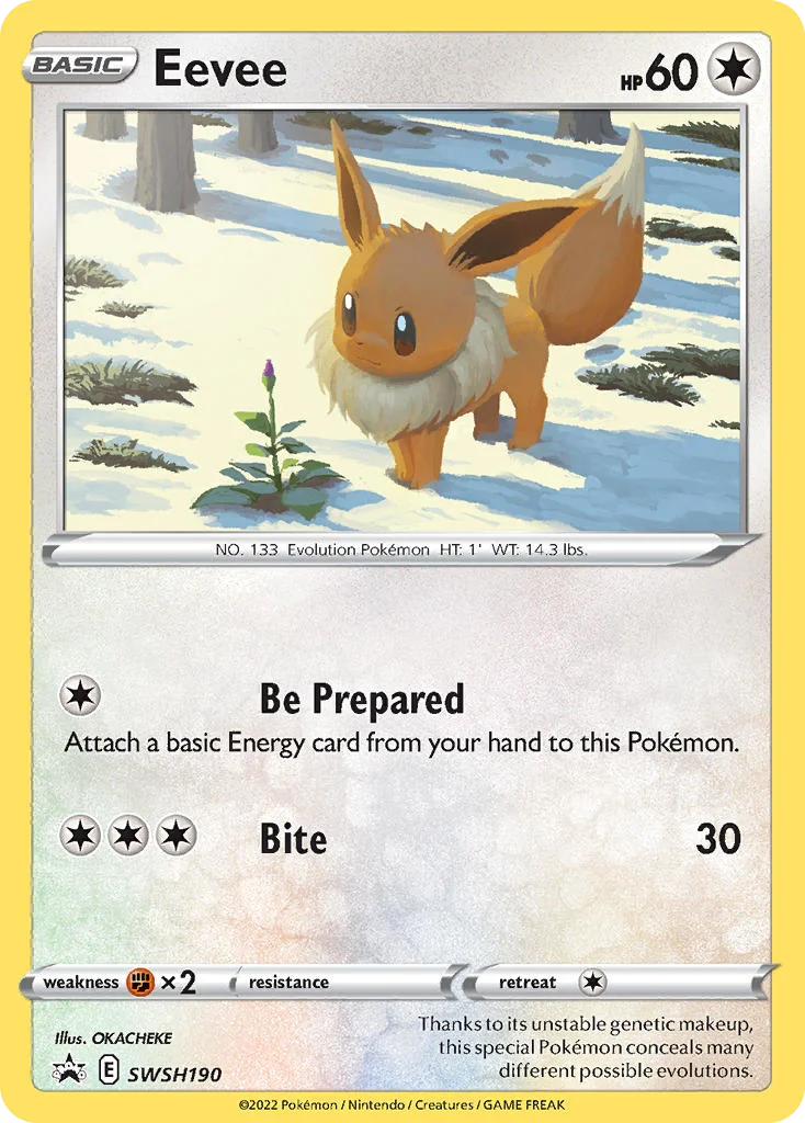 Eevee Pokemon card