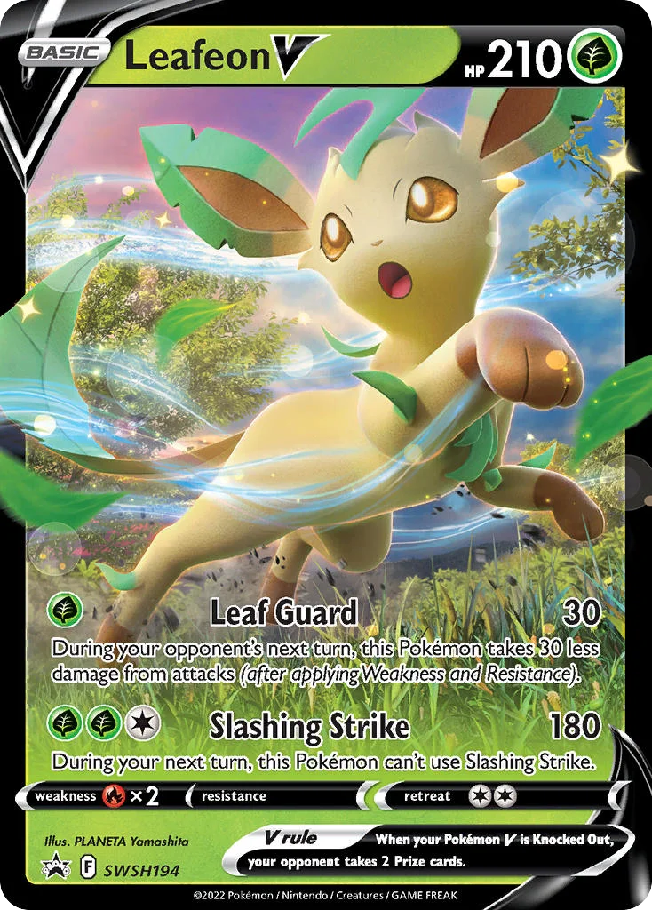Leafeon V Pokemon card