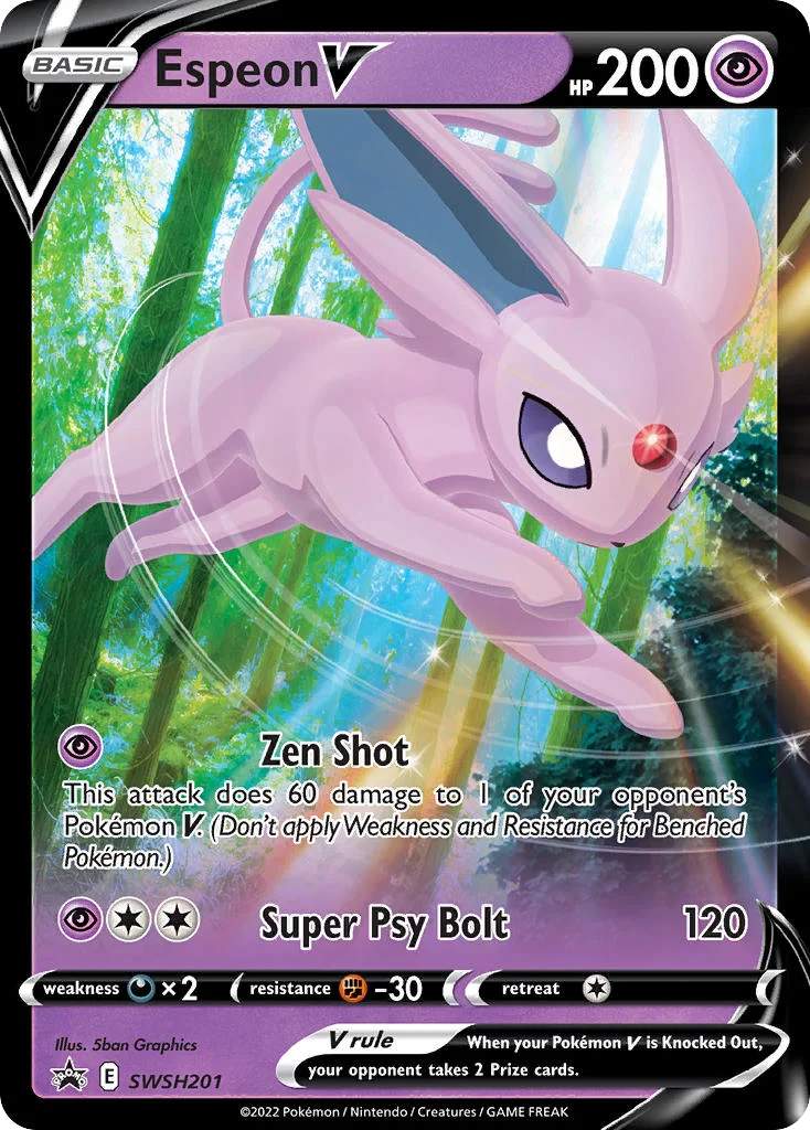 Espeon V Pokemon card