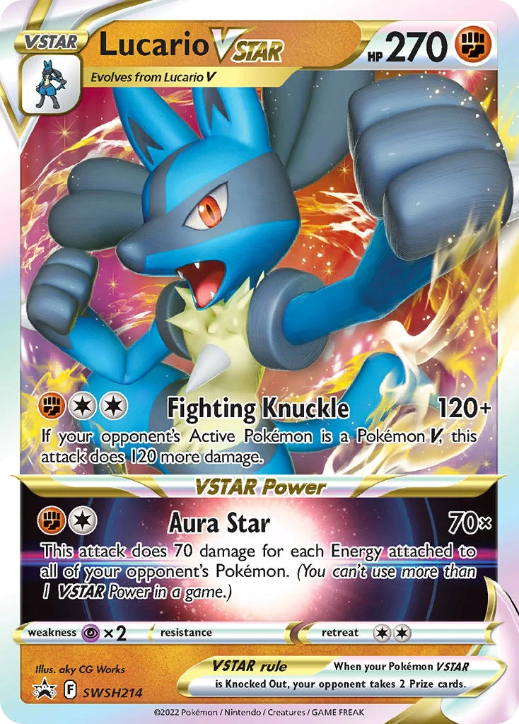 Lucario VSTAR Pokemon card