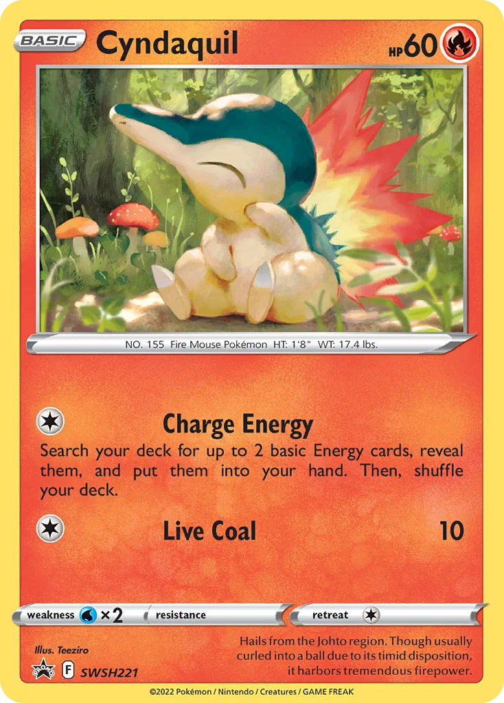 Cyndaquil Pokemon card