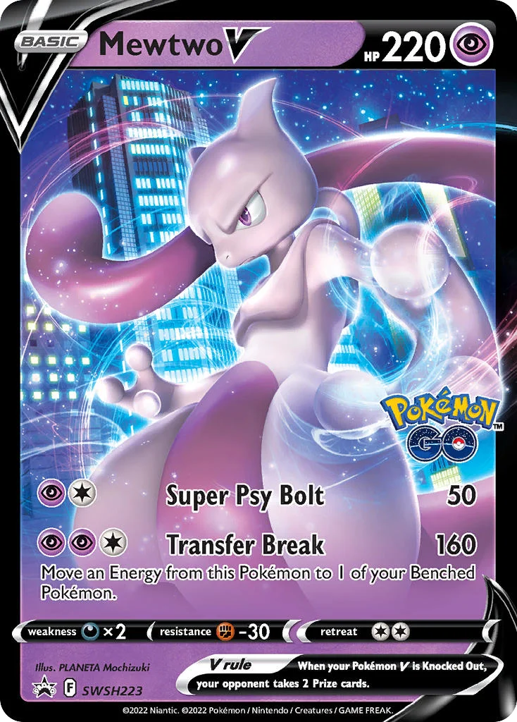 Mewtwo V Pokemon card