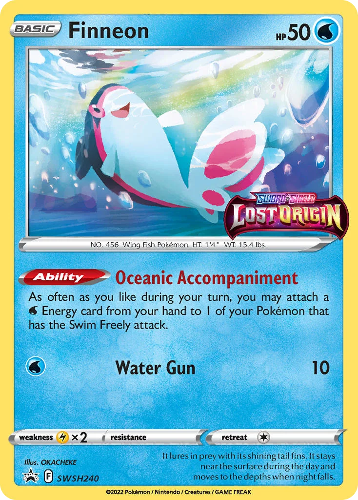 Finneon Pokemon card