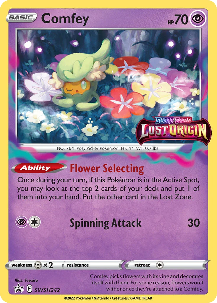 Comfey Pokemon card