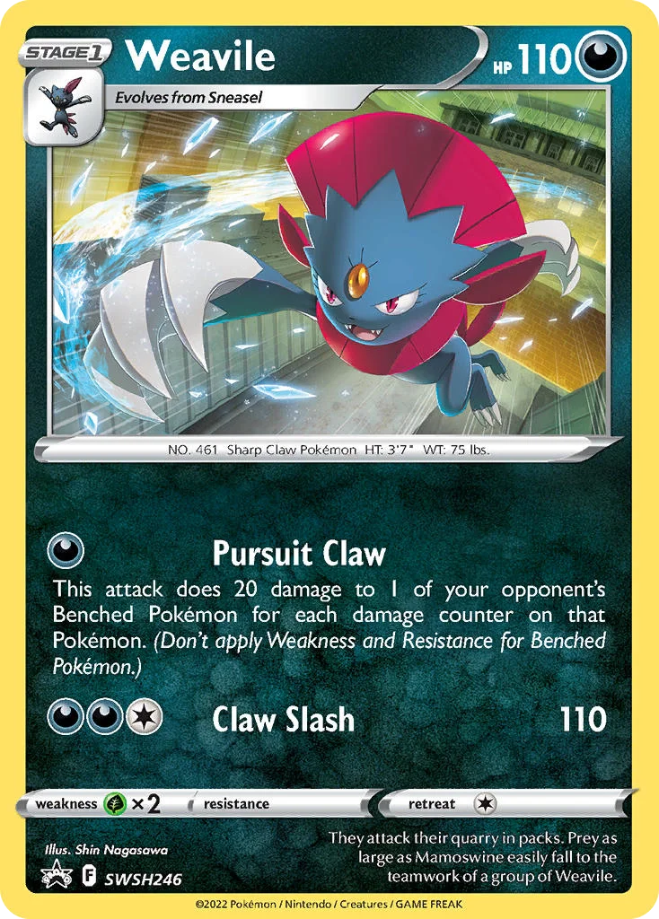 Weavile Pokemon card