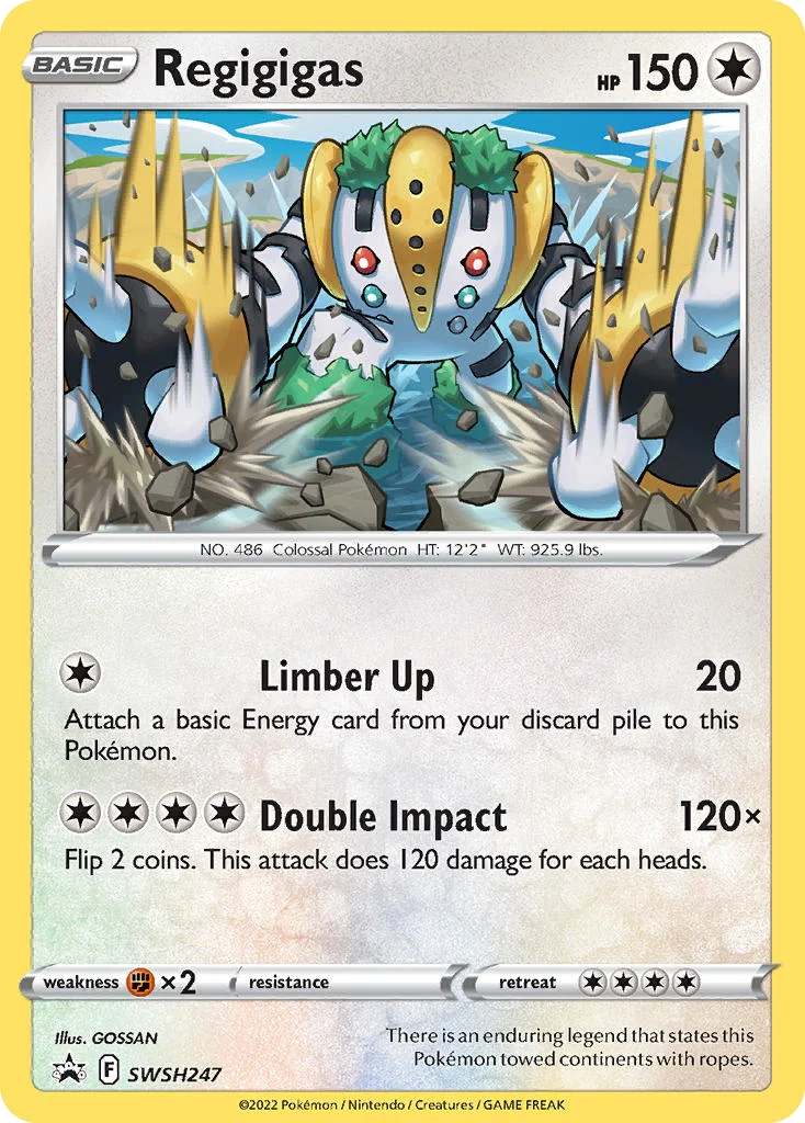 Regigigas Pokemon card