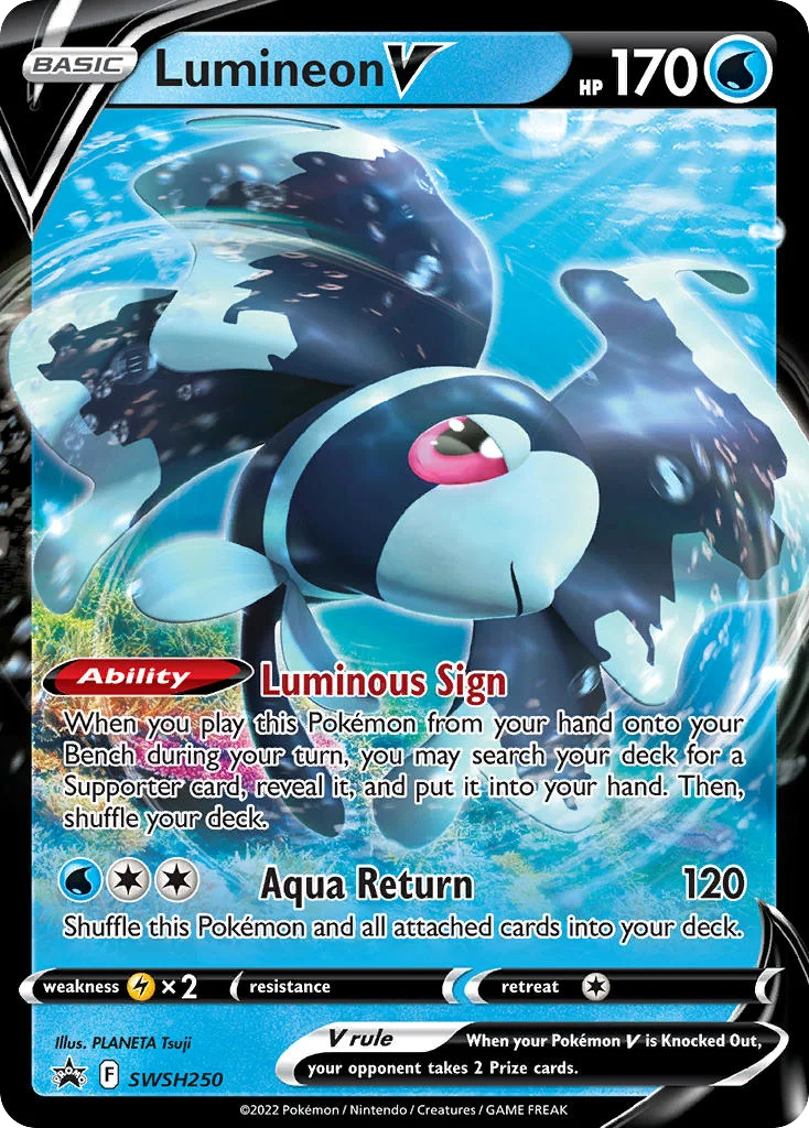 Lumineon V Pokemon card