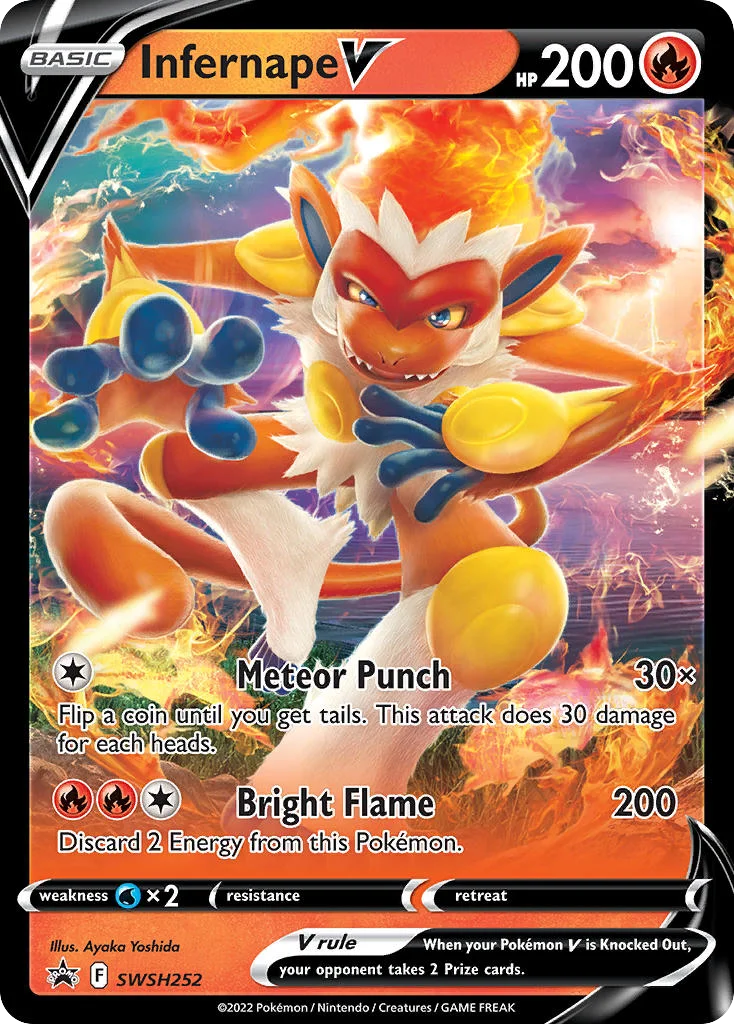 Infernape V Pokemon card