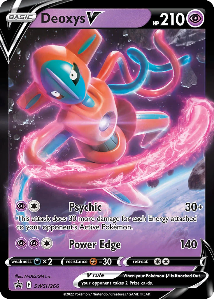 Deoxys V Pokemon card