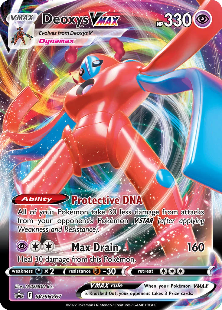 Deoxys VMAX Pokemon card