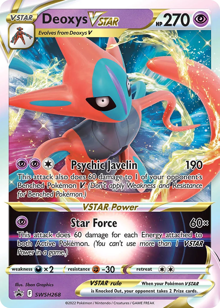 Deoxys VSTAR Pokemon card