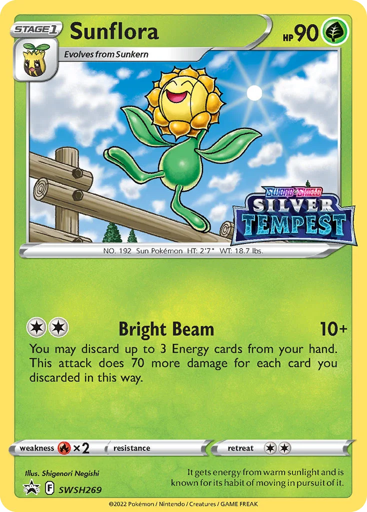 Sunflora Pokemon card
