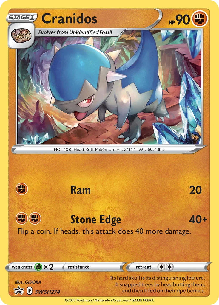 Cranidos Pokemon card