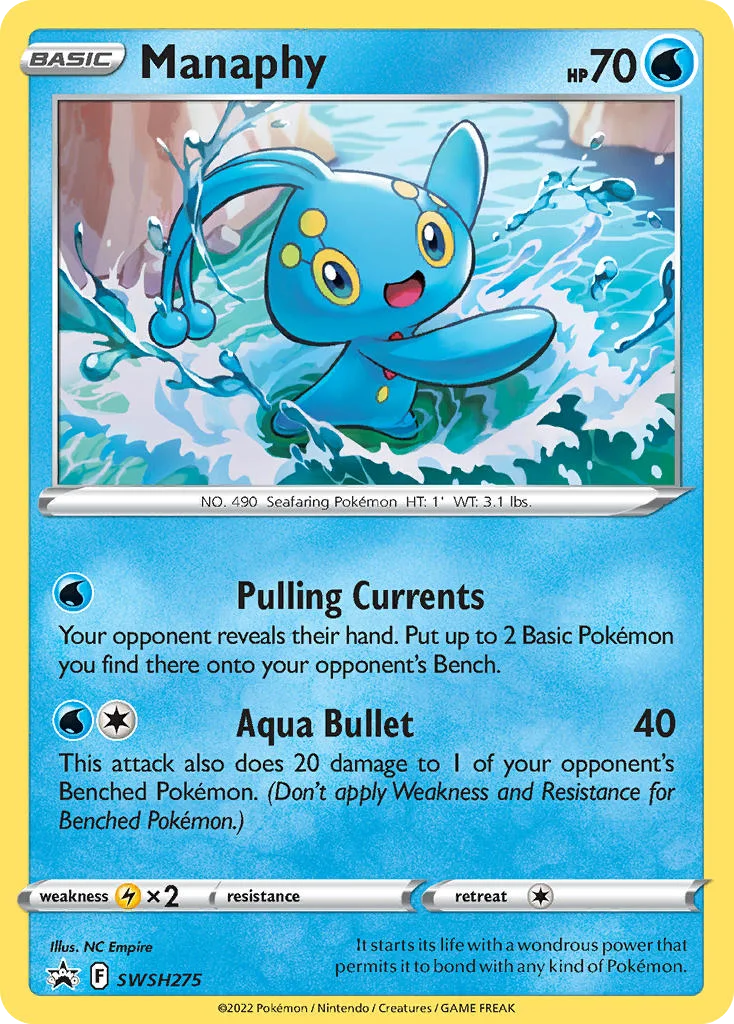 Manaphy Pokemon card