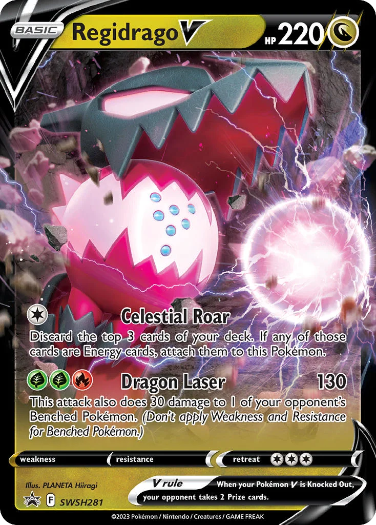 Regidrago V Pokemon card