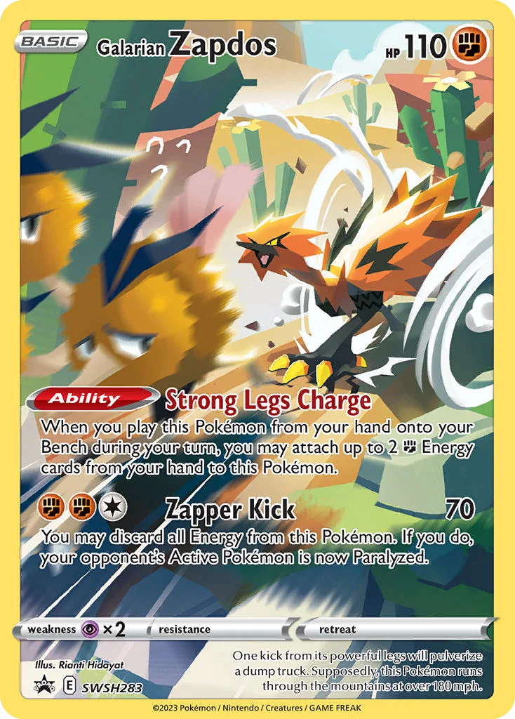Galarian Zapdos Pokemon card