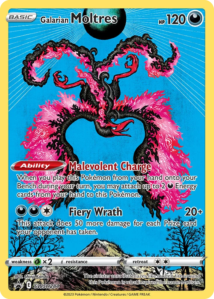 Galarian Moltres Pokemon card