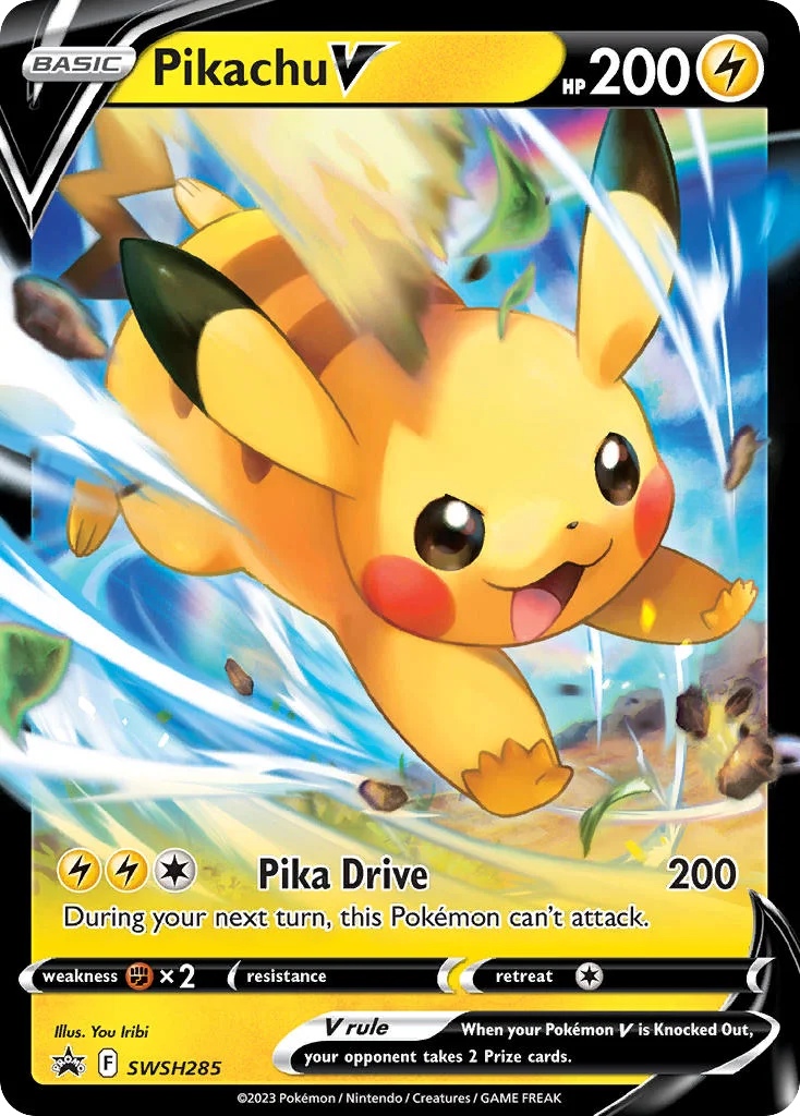 Pikachu V Pokemon card