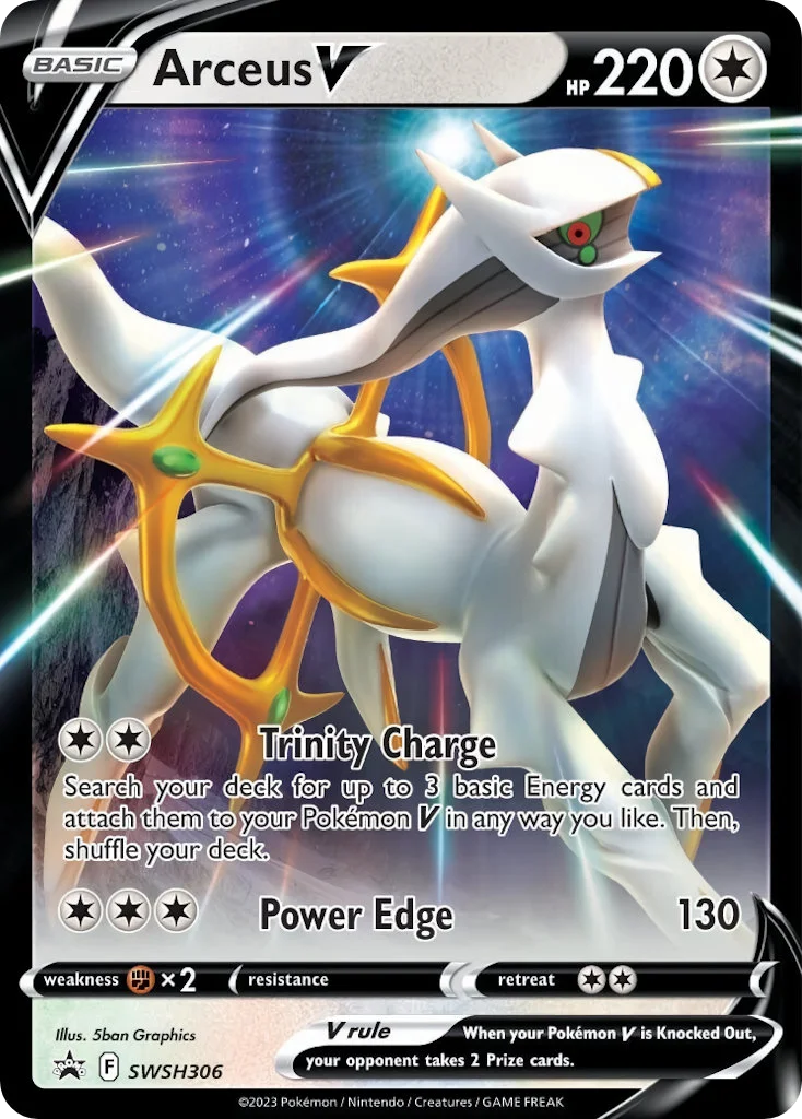 Arceus V Pokemon card