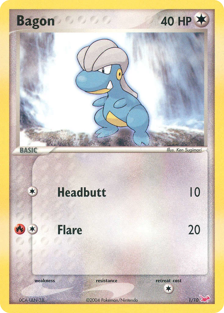 Bagon Pokemon card