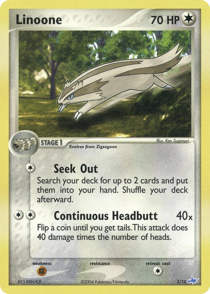 Linoone Pokemon card