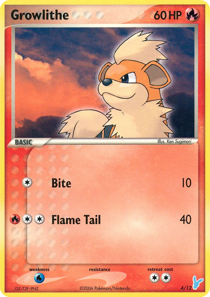 Growlithe Pokemon card