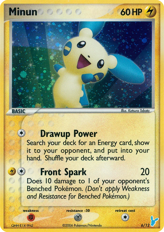 Minun Pokemon card
