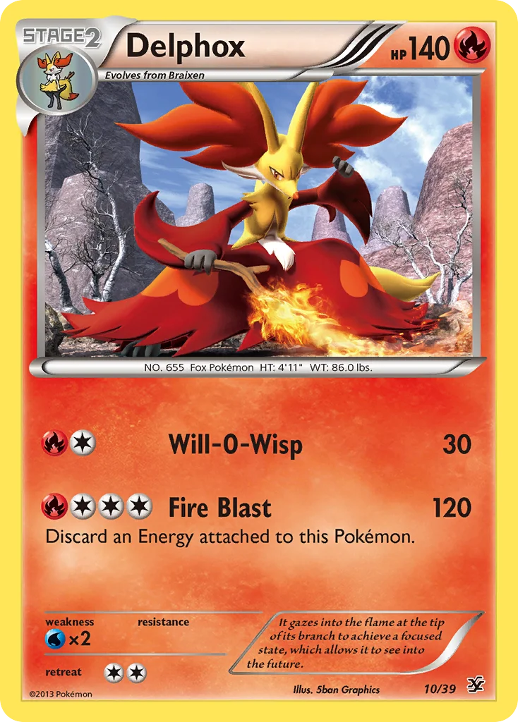Delphox Pokemon card