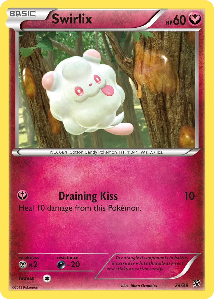 Swirlix Pokemon card