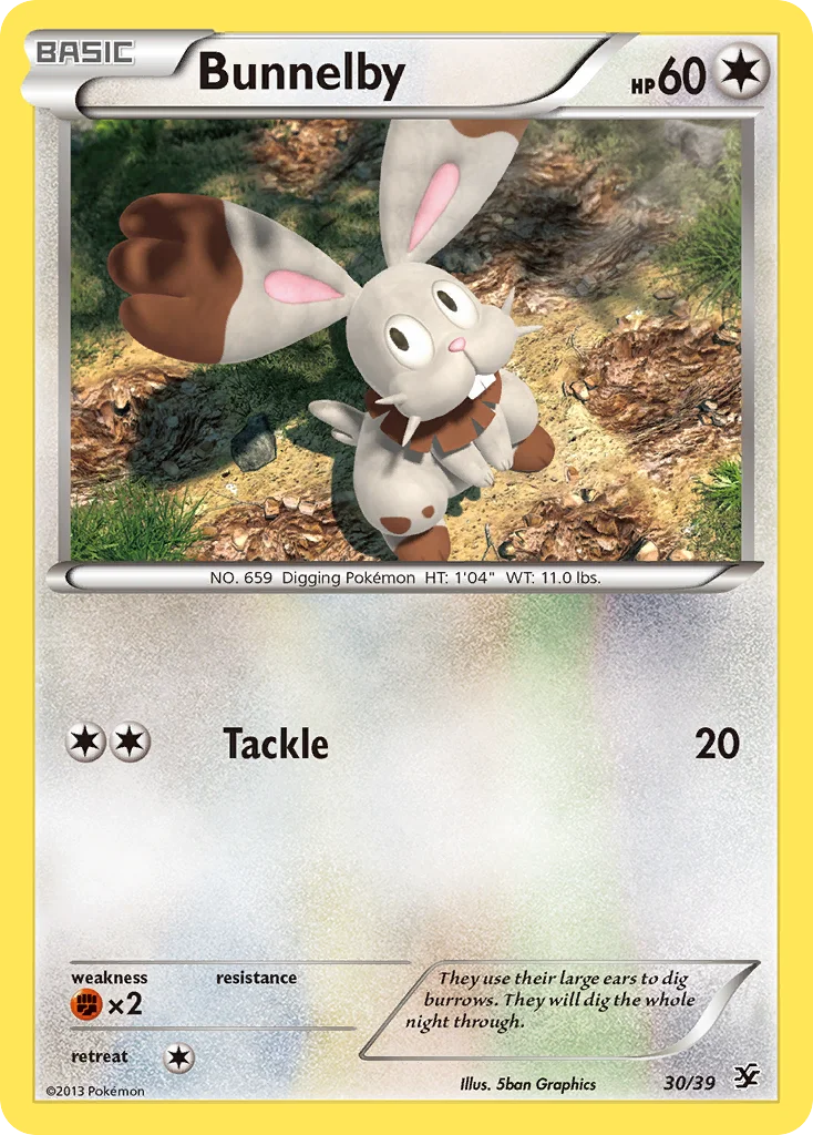 Bunnelby Pokemon card