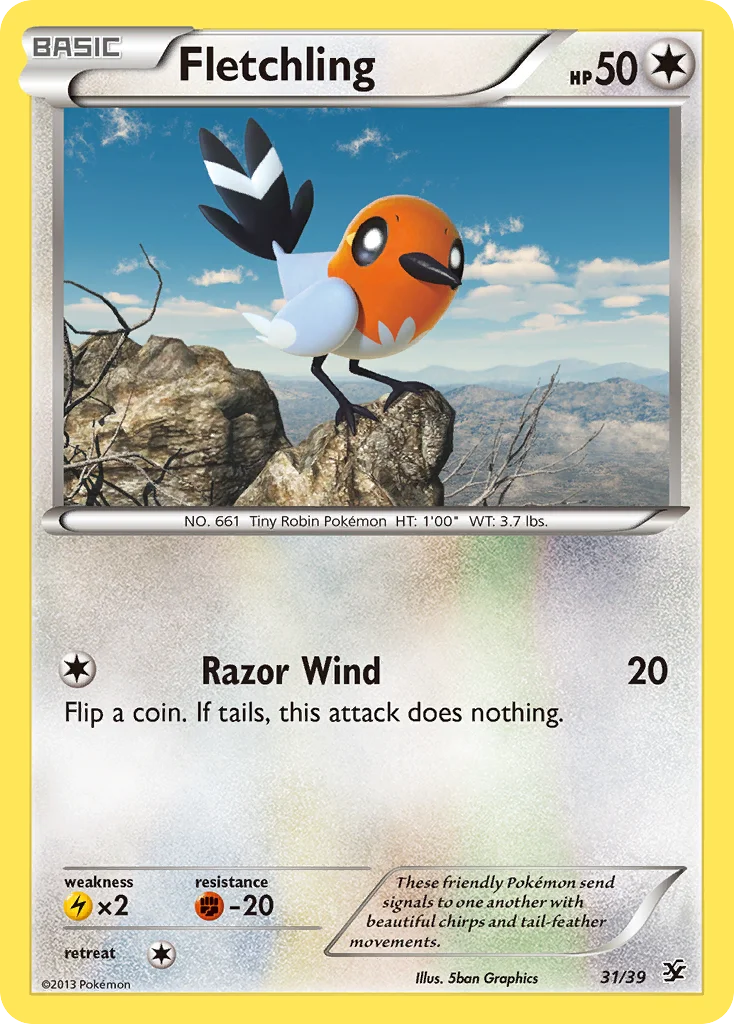 Fletchling Pokemon card